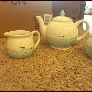 Teapot polka dot with cream and sugar!!!